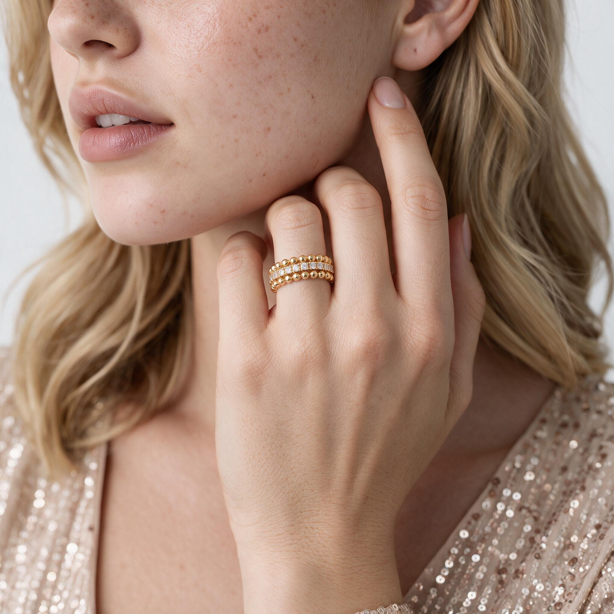 Worn on model, SKU 130-2076