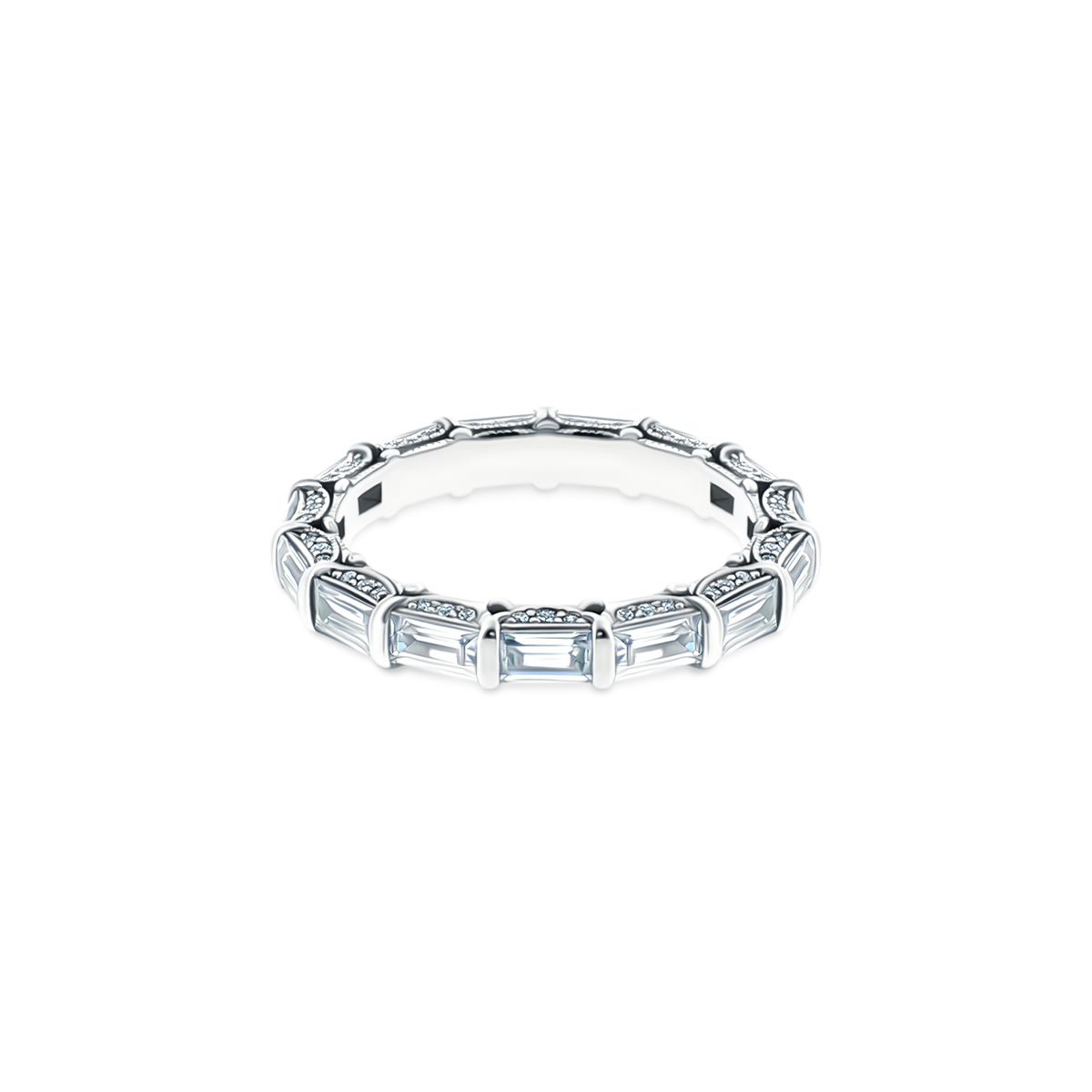 HT2658W65 Tacori Baguette Cut Diamond Eternity Band