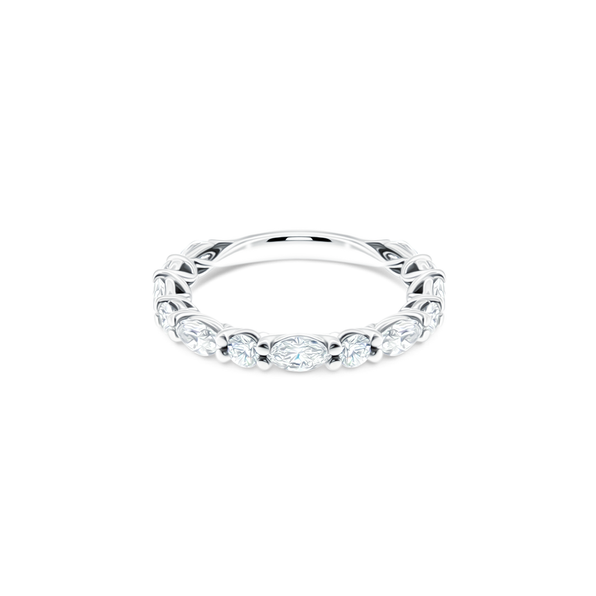 L-806W Verragio Marquise & Round Diamond Eternity Band