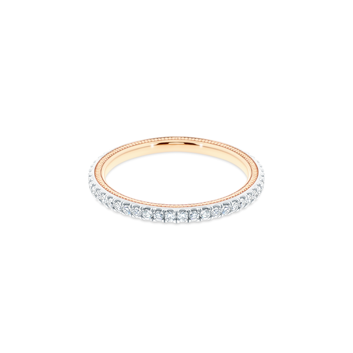 TR120W-2T Verragio Two-Tone Diamond Eternity Band