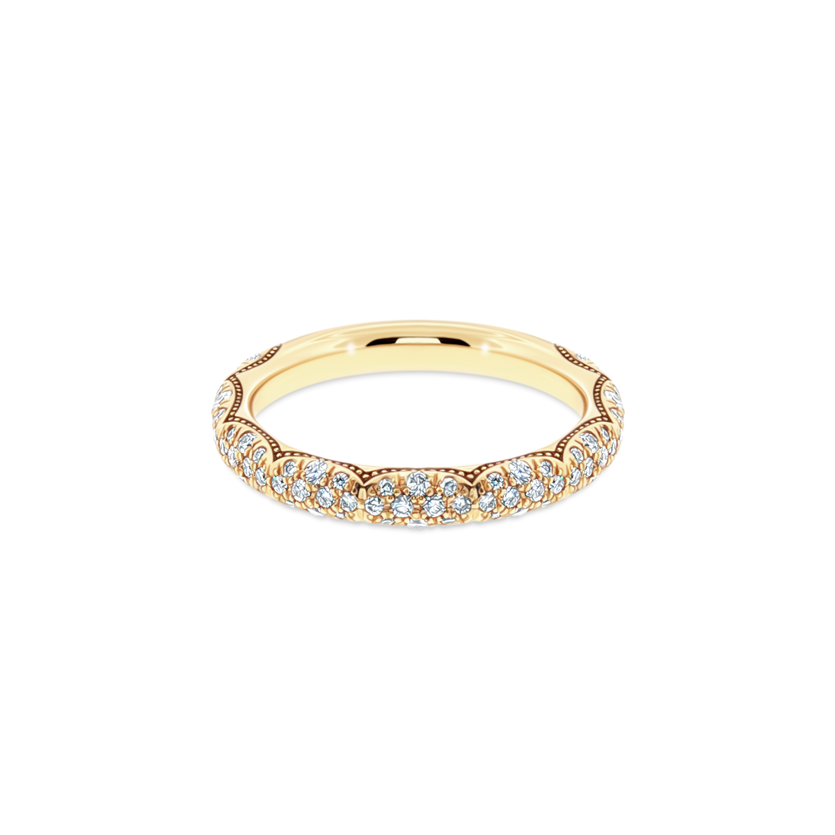 4063B34Y Tacori Round Brilliant Cut Diamond Wedding Band