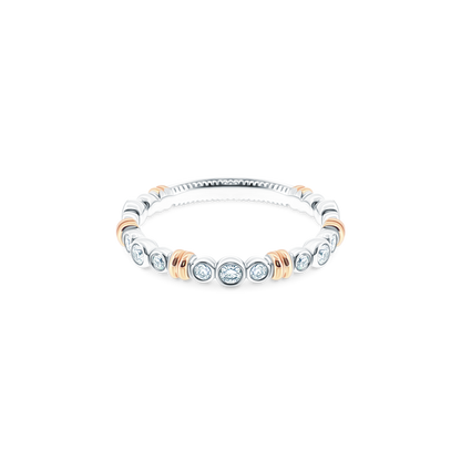 V-972W Verragio Two-Tone Diamond Wedding Band