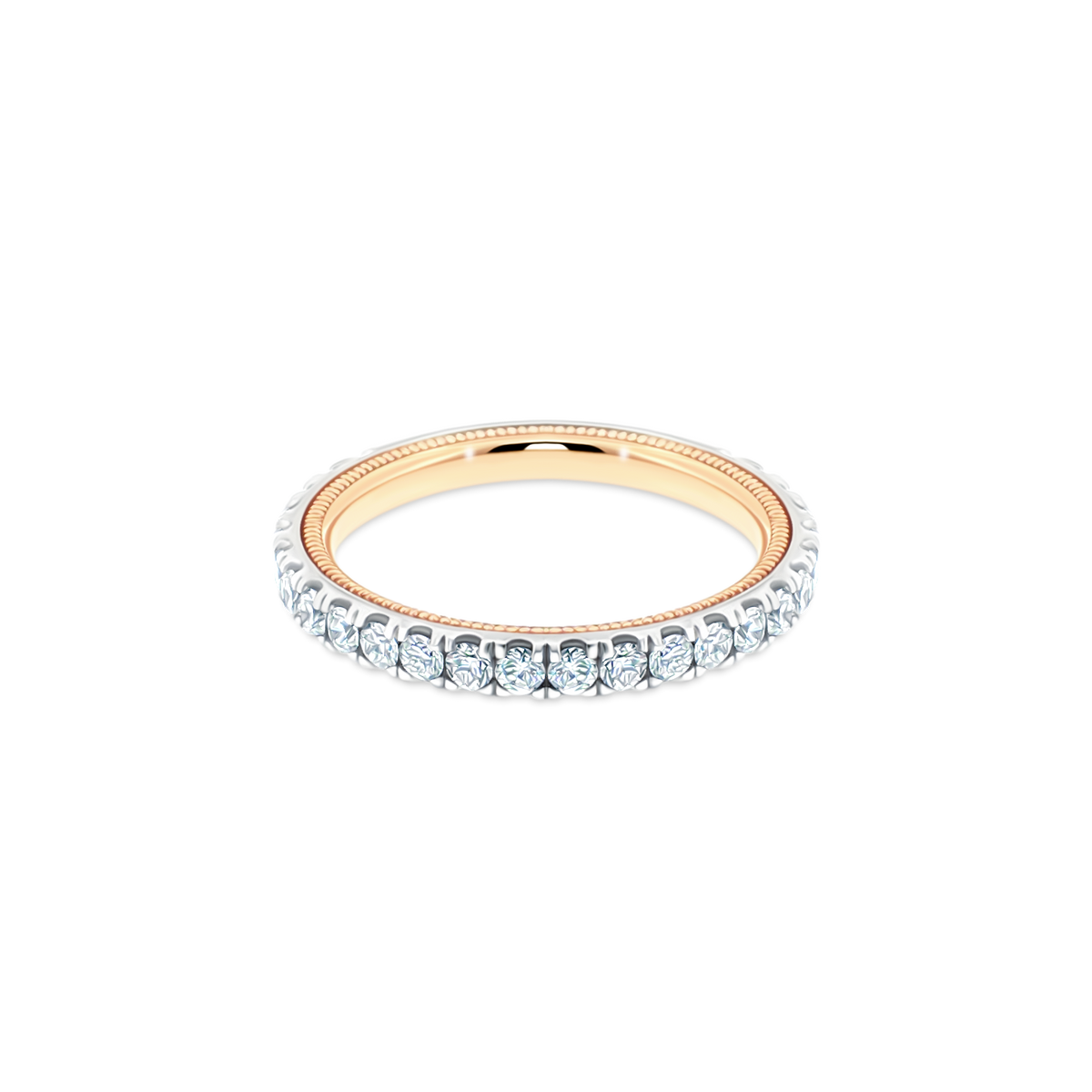 TR180W-2T Verragio Two-Tone Diamond Eternity Band