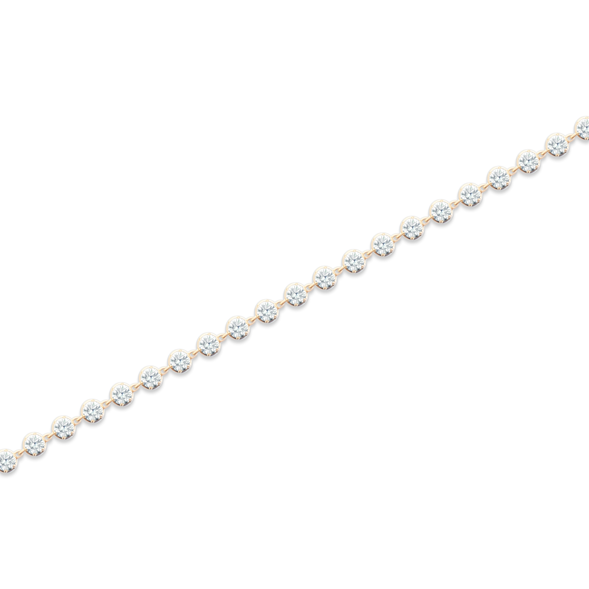 170-4199 — 5.12ct 14k Yellow Gold Diamond Bracelet