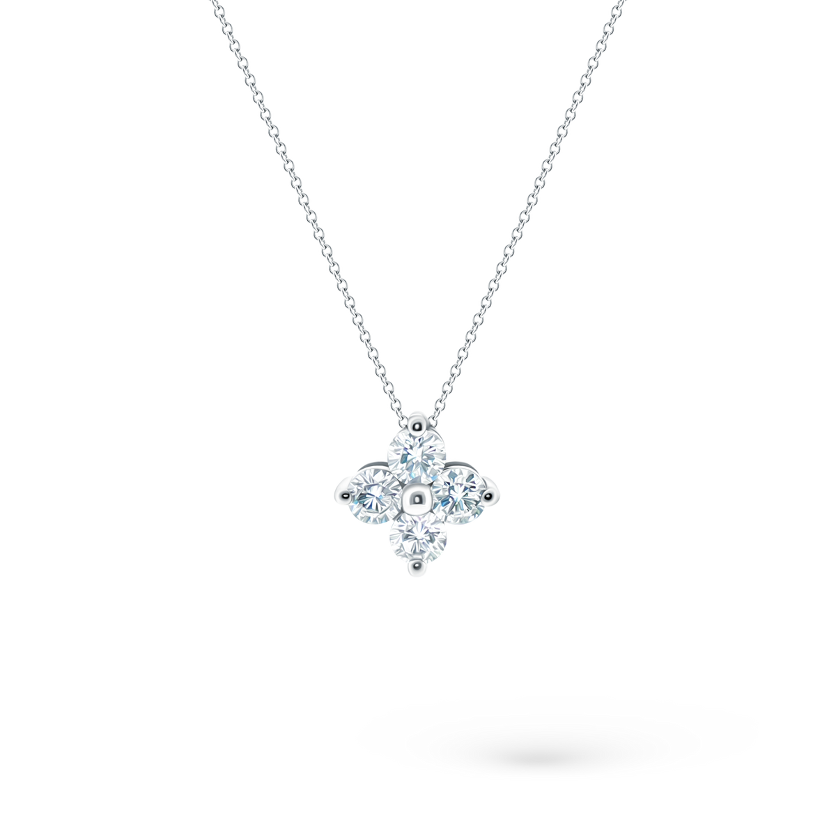 1.00ct 14k White Gold Diamond Pendant, SKU 160-5354