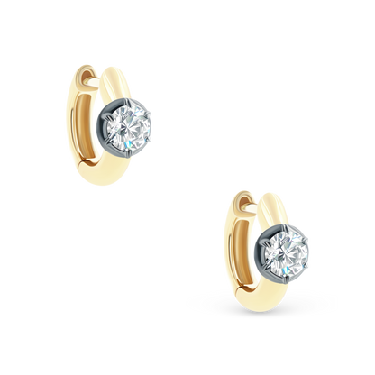 .48ct 14k Yellow Gold Diamond Drop Earrings, SKU 150-6537