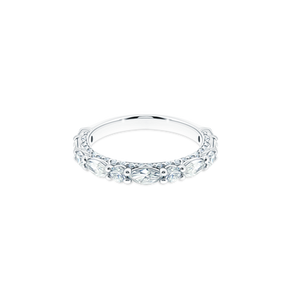 ENG-0490W Verragio Marquise & Round Diamond Eternity Band