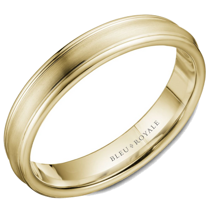 Crown Ring Bleu Royale Men's Band | 14K Gold | 4.5mm | RYL-039Y45 — photo 1 of 2