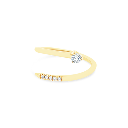 .09ct 14k Yellow Gold Diamond Ring, SKU 130-2074