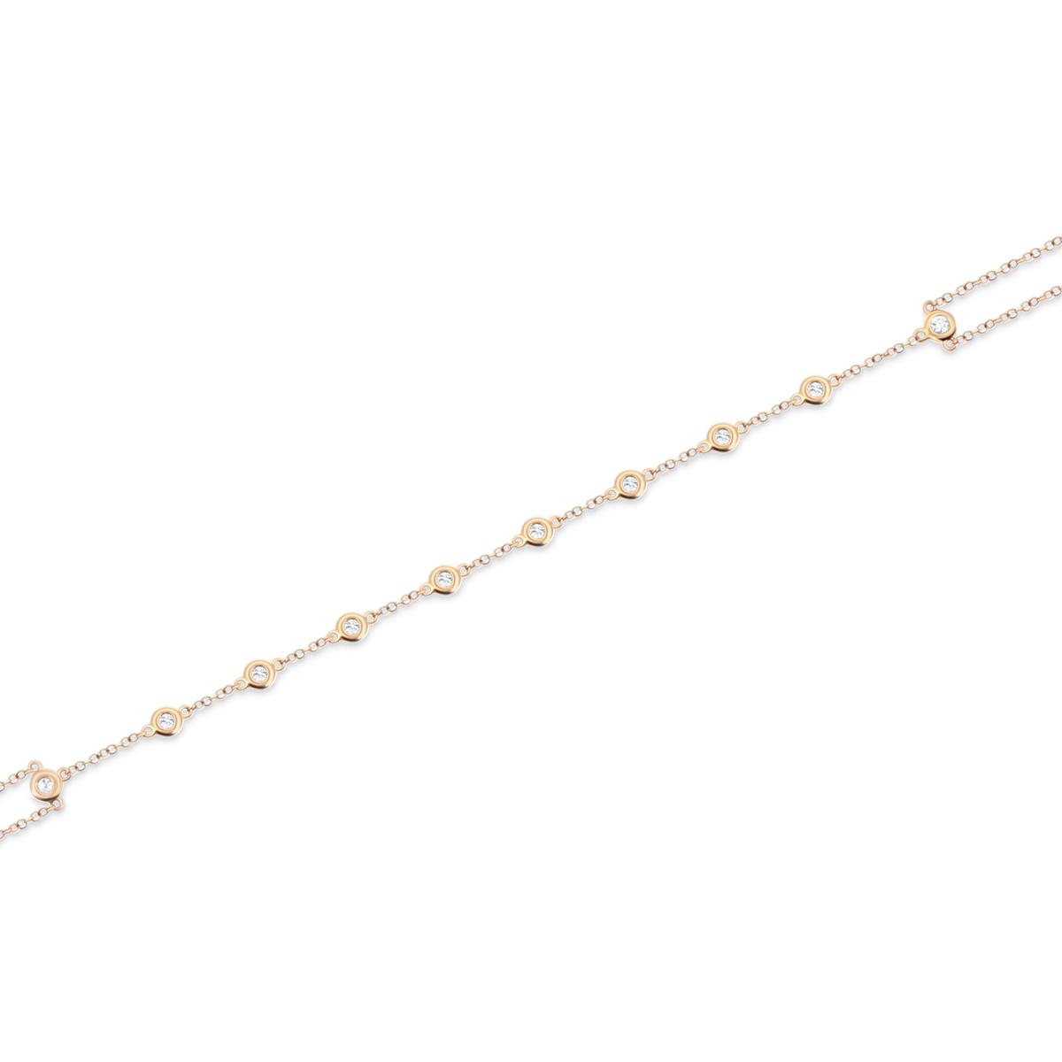 .43ct 14k Yellow Gold Diamond Hand Chain Bracelet, SKU 170-4163