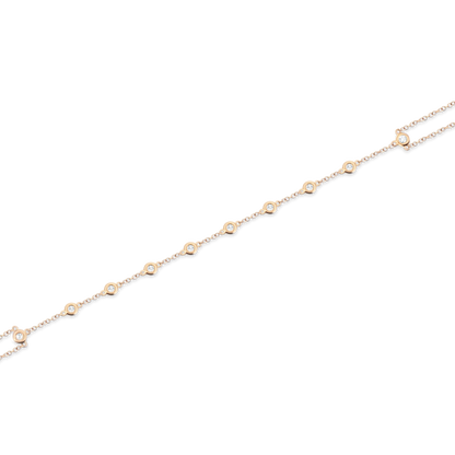 .43ct 14k Yellow Gold Diamond Hand Chain Bracelet, SKU 170-4163