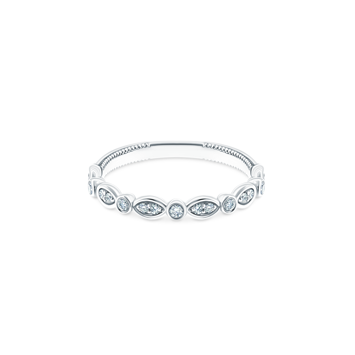 V-963W Verragio Marquise & Round Diamond Wedding Band
