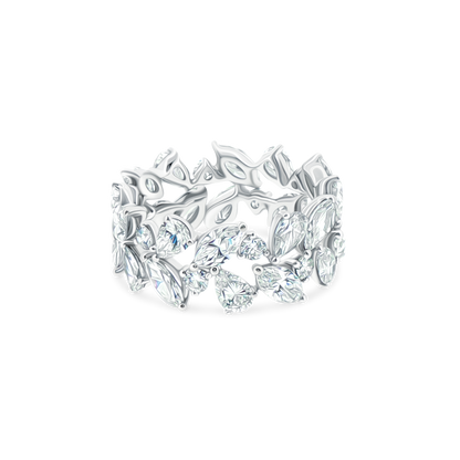 4.92ct 18k White Gold Diamond Band, SKU 110-9238