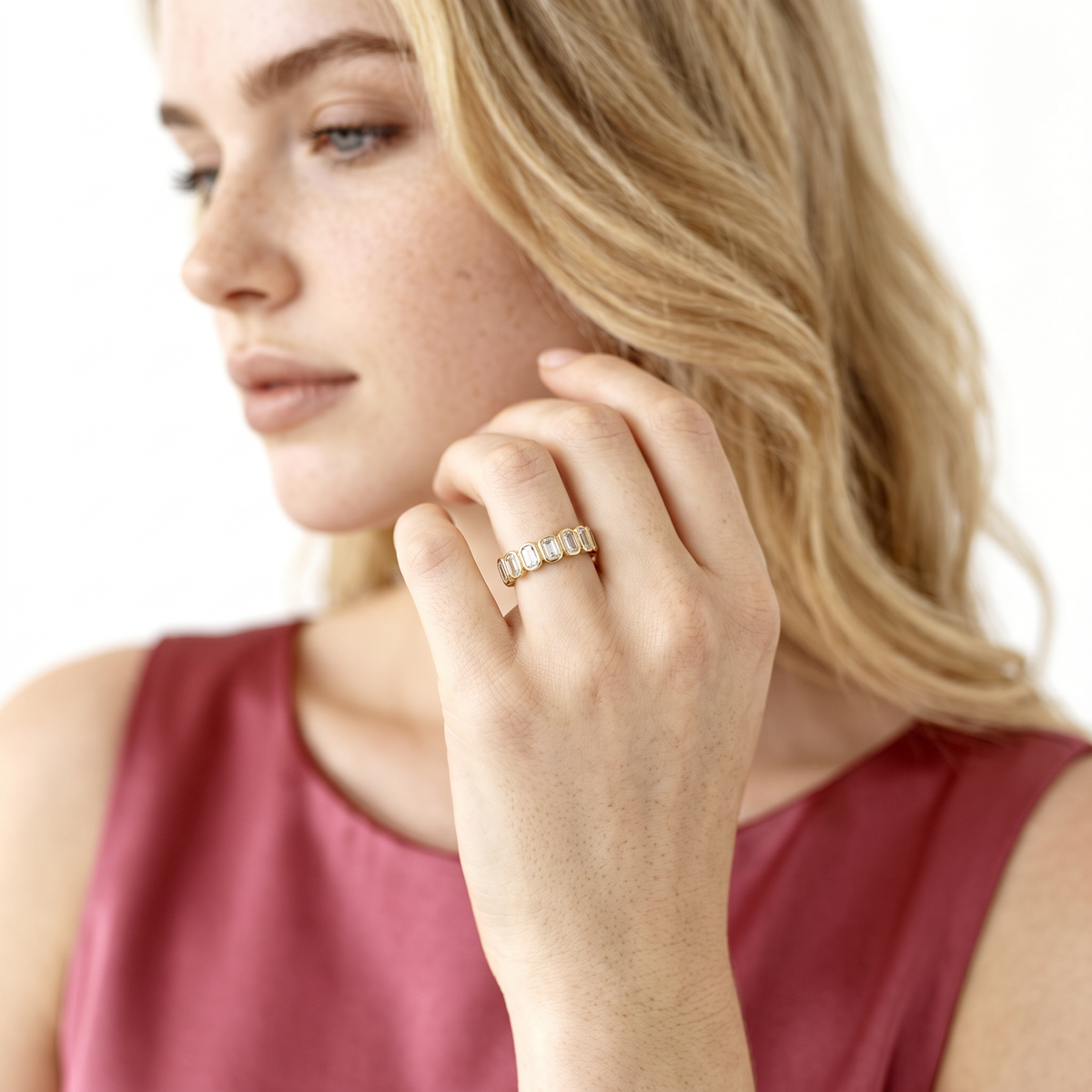 Worn on model, SKU 110-9242