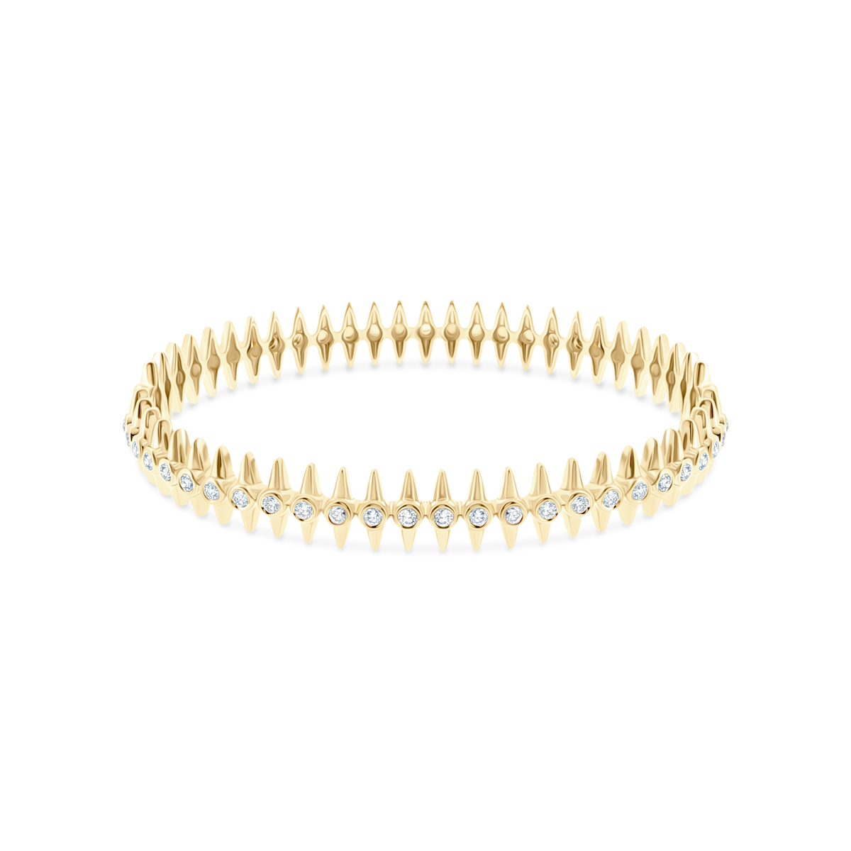 .56ct 14k Yellow Gold Diamond Bangle, SKU 170-4190