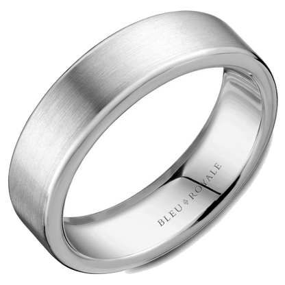 Crown Ring Bleu Royale Men's Band | 14K Gold | 6.5mm | RYL-037W65 — photo 1 of 2