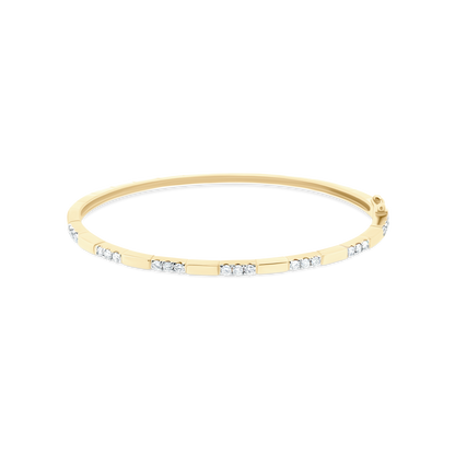 .56ct 14k Yellow Gold Diamond Bangle, SKU 170-4191