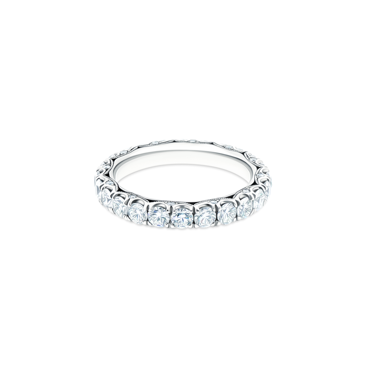HT2623B Tacori Round Brilliant Cut Diamond Eternity Band