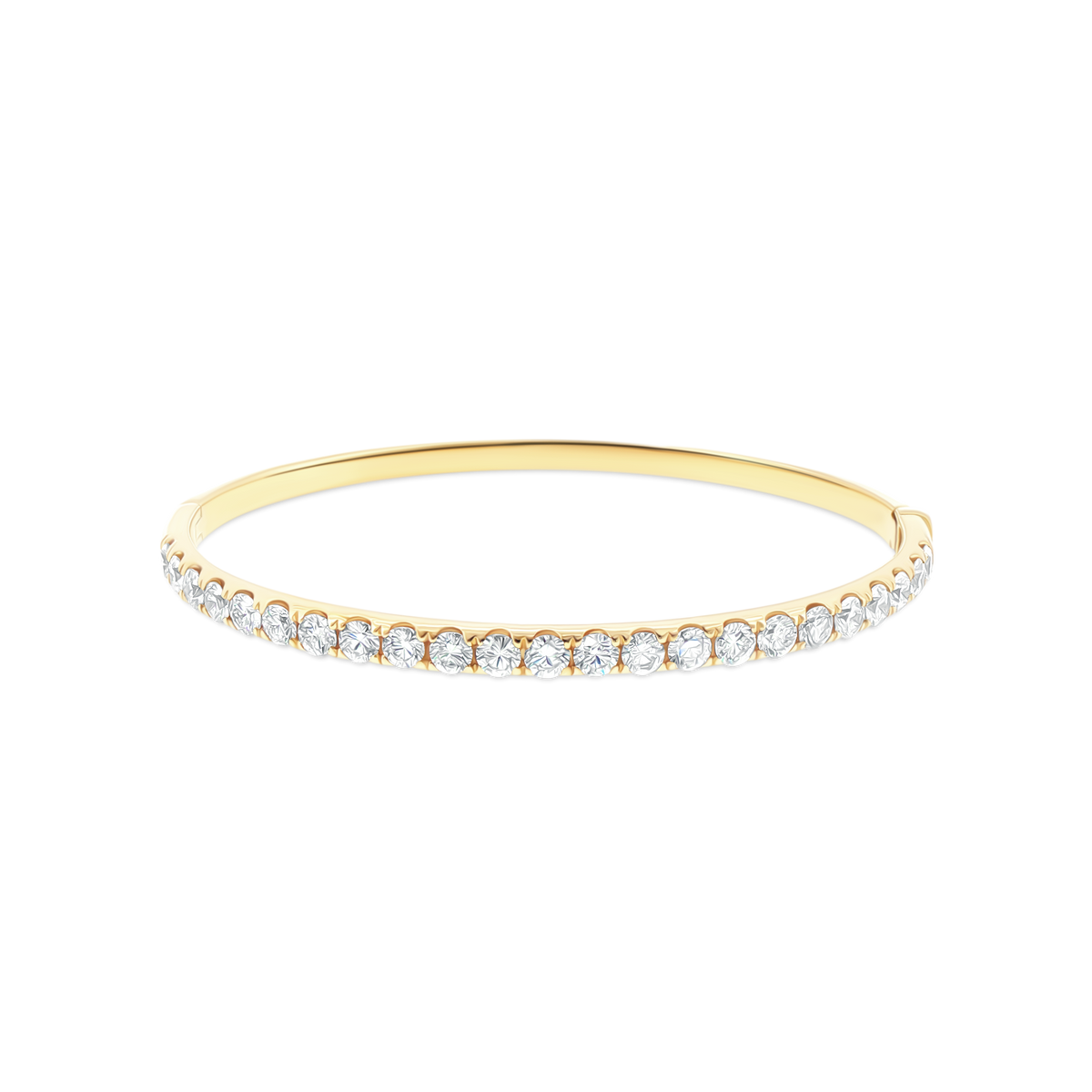 170-4222 2.80ct 18k Yellow Gold Diamond Bangle