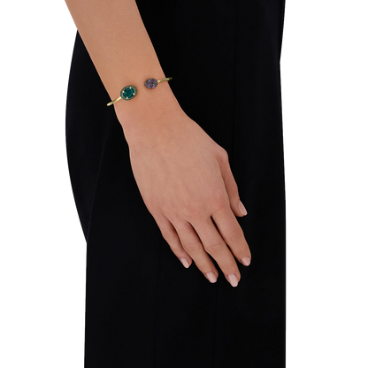 Nanis Reverse Bracelet 18K Yellow Gold, Amethyst, Sapphire & Tsavorite — photo 2 of 2