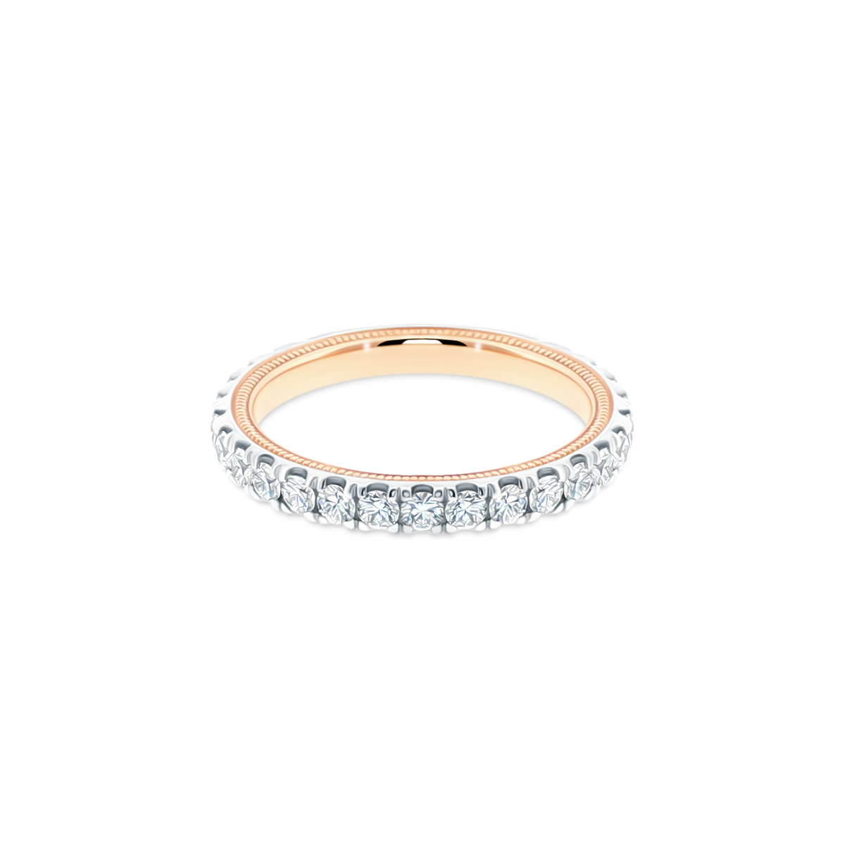 TR210W-2T Verragio Two-Tone Diamond Eternity Band