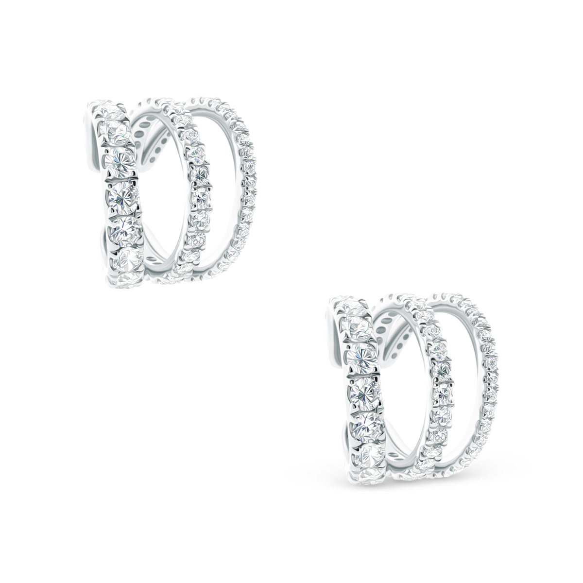 1.23ct 14k White Gold Diamond Ear Cuff, SKU 150-6535