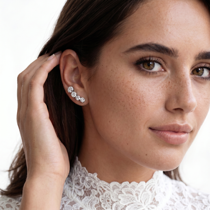 1.52ct 18k White Gold Diamond Fashion Studs — photo 2 of 2