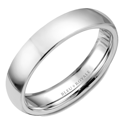 Crown Ring Bleu Royale Men's Band | 14K Gold | 5mm | RYL-057W5 — photo 1 of 2