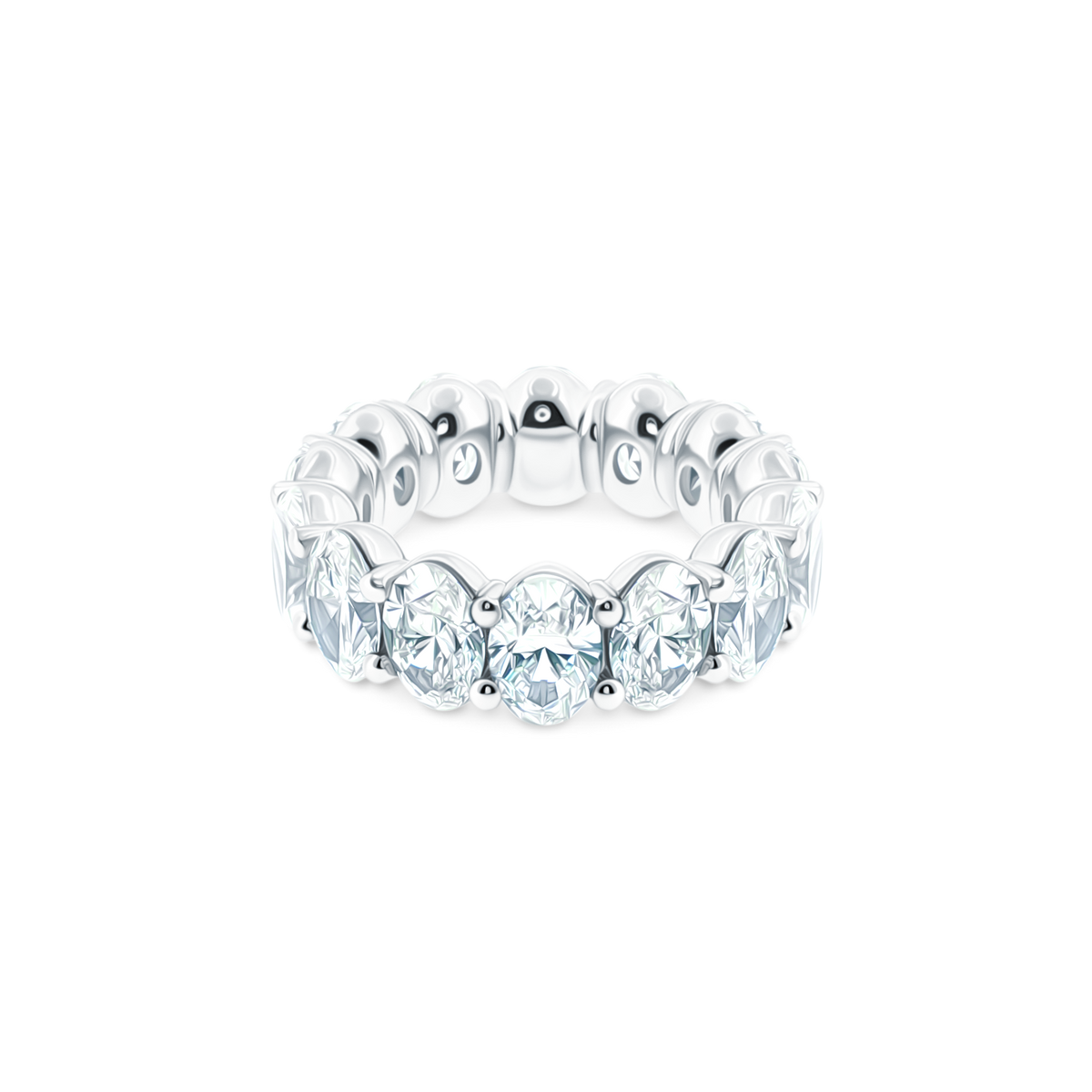 18k white gold diamond eternity band 110-7446
