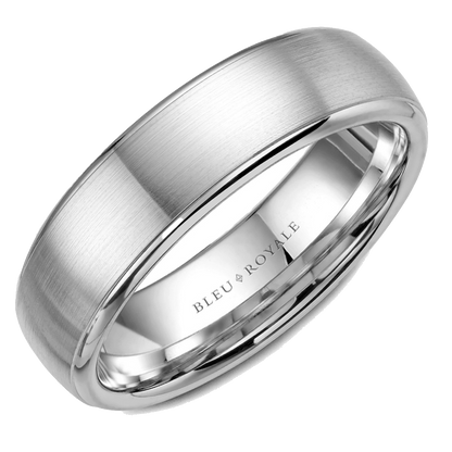 Crown Ring Bleu Royale Men's Band | 14K Gold | 5.5mm | RYL-012W55 — photo 1 of 2