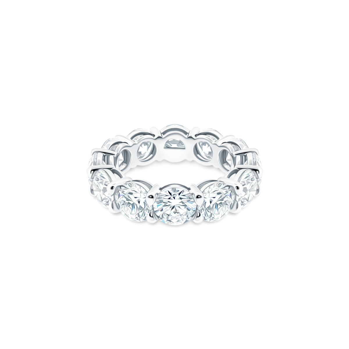 platinum round diamond eternity band 110-8598
