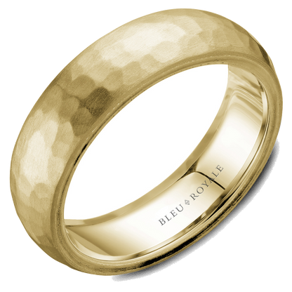Crown Ring Bleu Royale Men's Band | 14K Gold | 6.5mm | RYL-110Y65 — photo 1 of 2