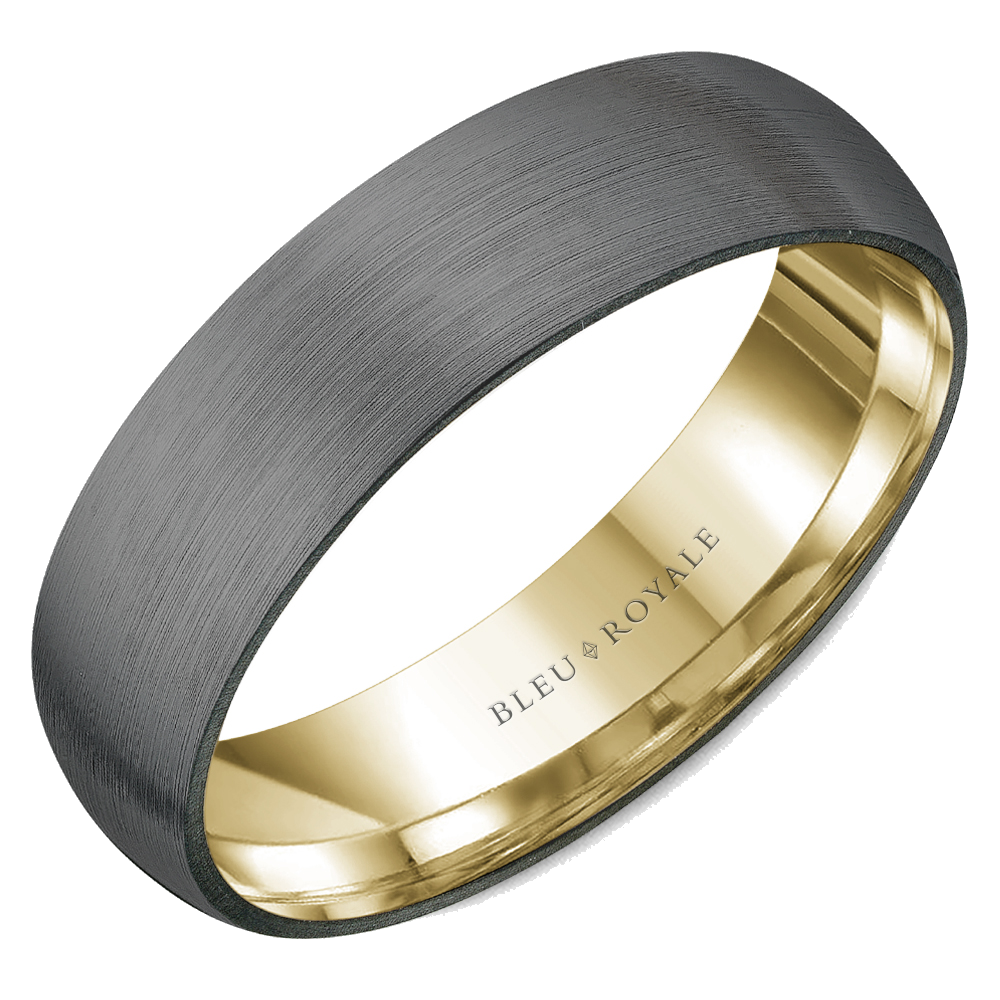 RYL-124TY6 Crown Ring Bleu Royale Men's Band