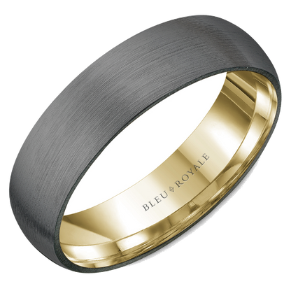 RYL-124TY6 Crown Ring Bleu Royale Men's Band
