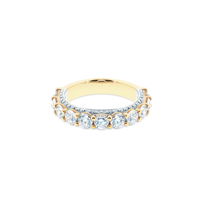 ENG-0489W Verragio Two-Tone Diamond Eternity Band