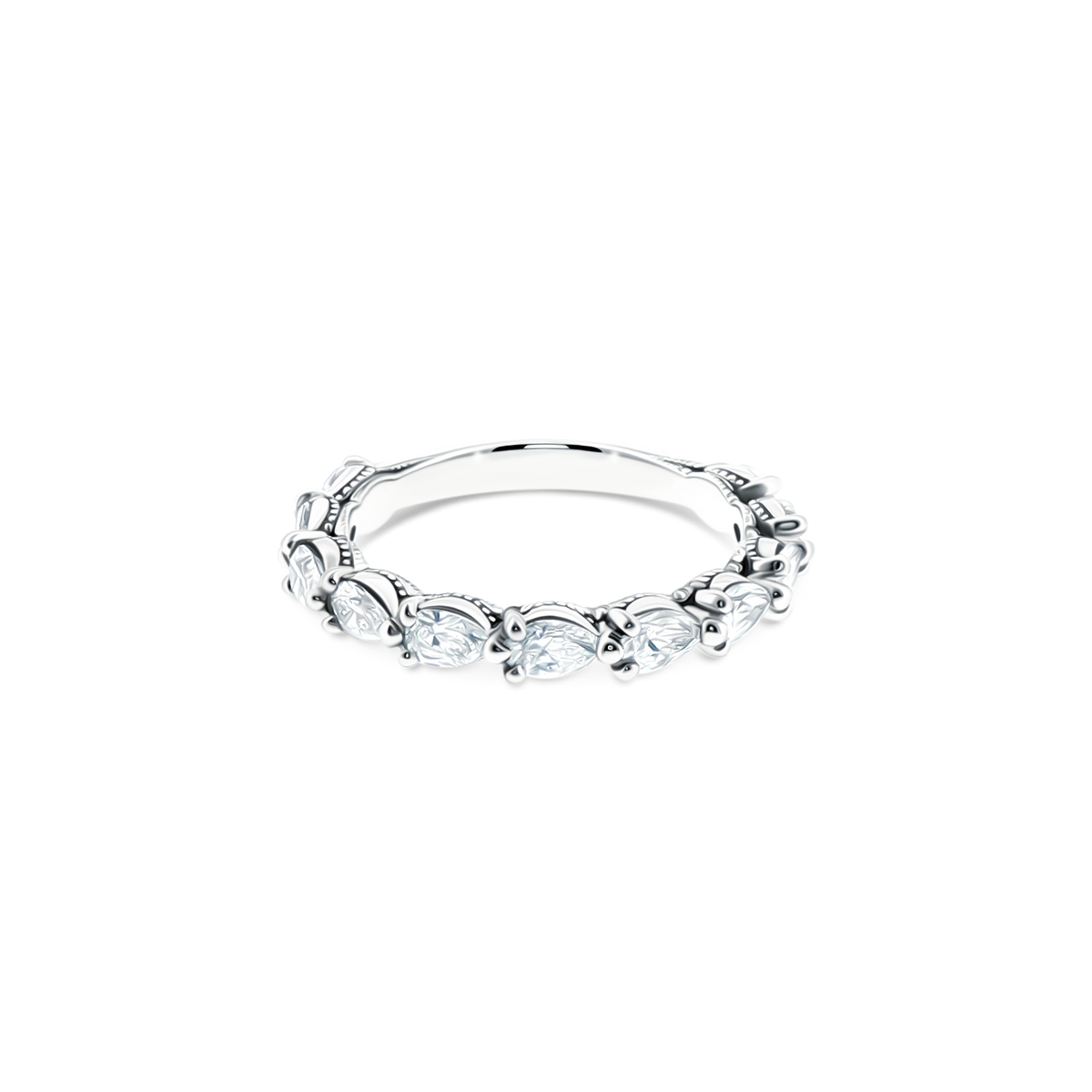 268722B34 Tacori Pear Shape Diamond Wedding Band