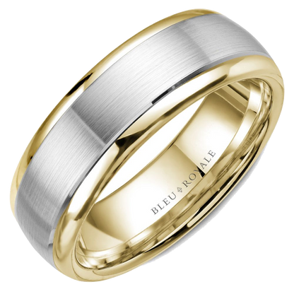 Crown Ring Bleu Royale Men's Band | 14K Gold | 6mm | RYL-066WY6 — photo 1 of 2