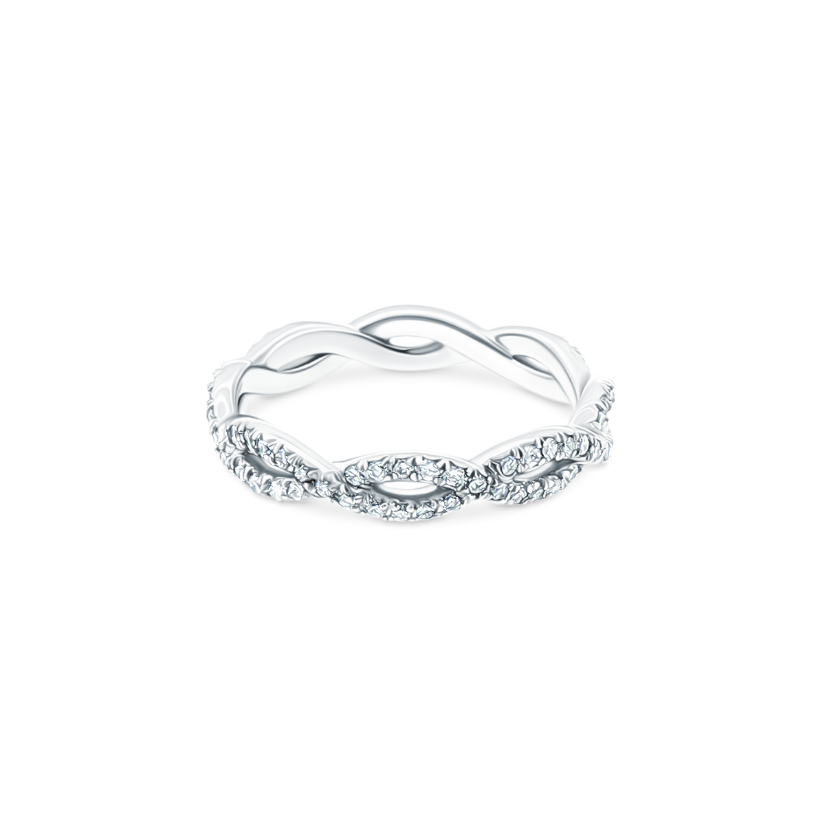 WED-4017 Verragio Diamond Infinity Knot Eternity Band