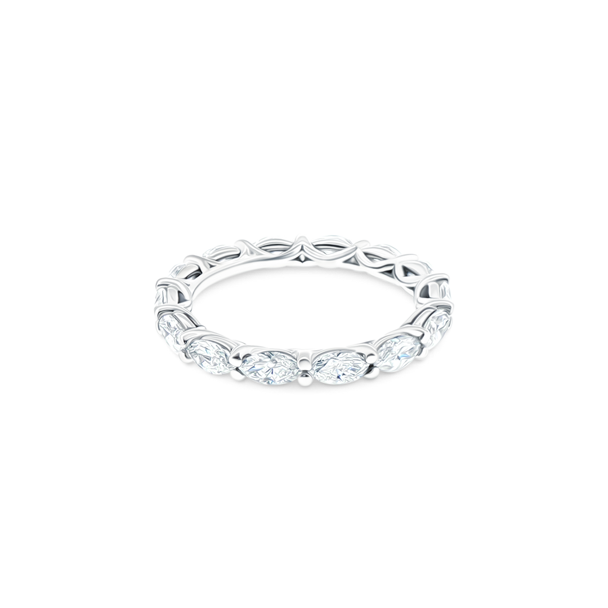 L-803W Verragio Marquise & Round Diamond Eternity Band