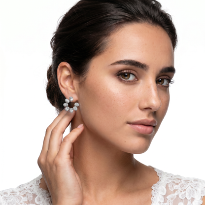 2.35ct 18k White Gold Diamond Fashion Studs — photo 2 of 2