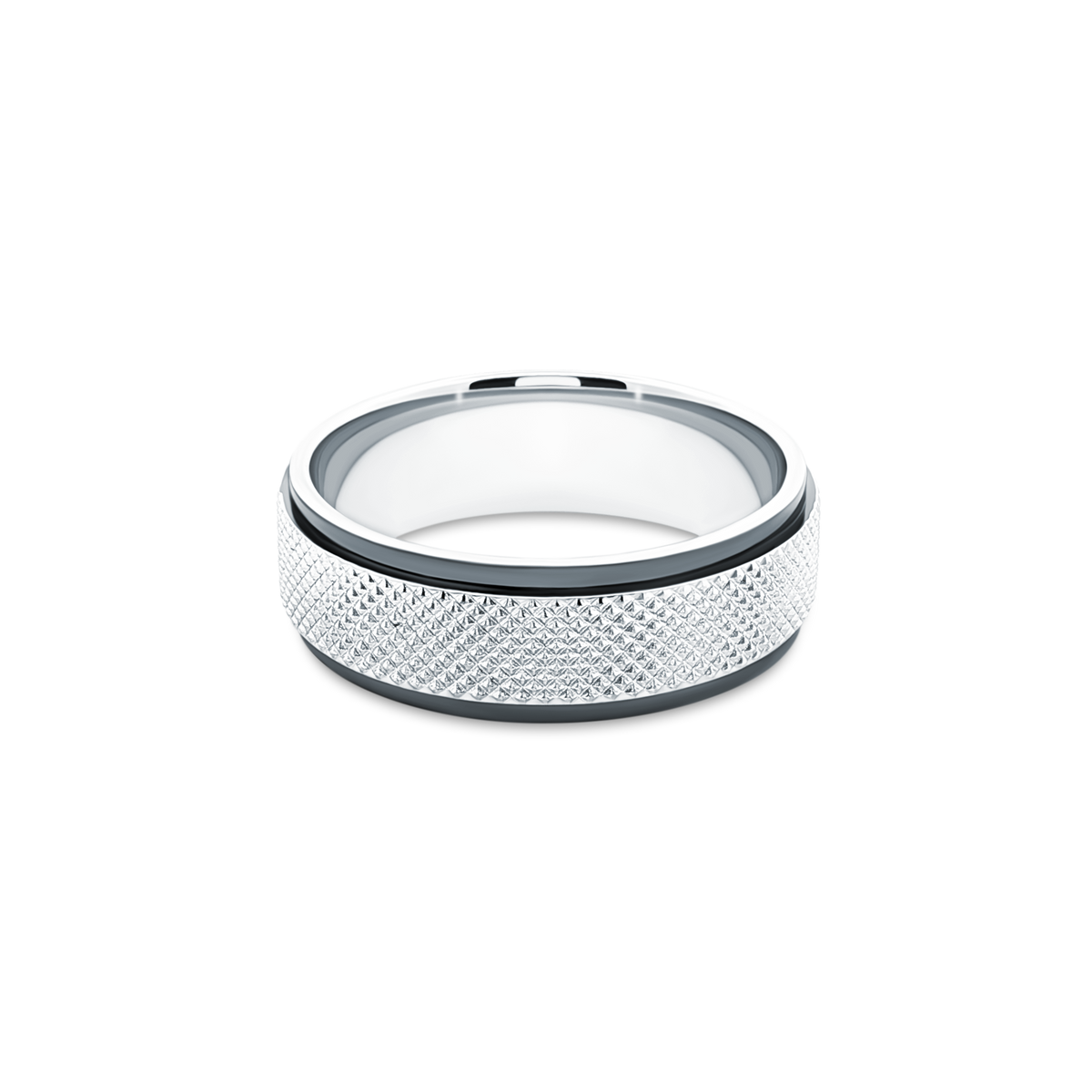 Verragio VWS-216-7 men's wedding band in 14K white gold