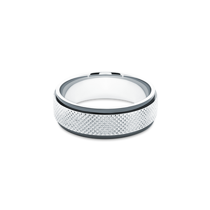 Verragio VWS-216-7 men's wedding band in 14K white gold