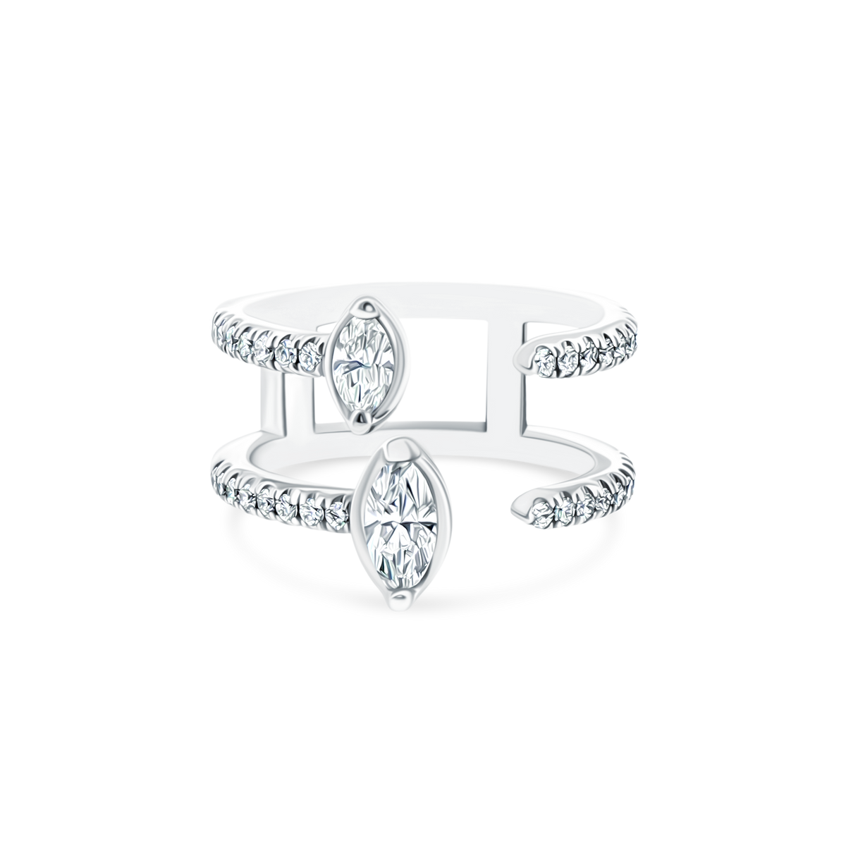 .85ct 18k White Gold Diamond Ring, SKU 130-1923