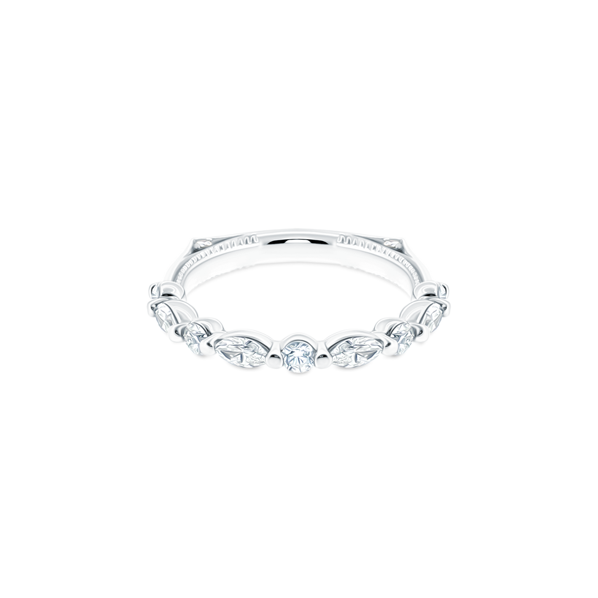 VNG-2202W Verragio Marquise & Round Diamond Wedding Band