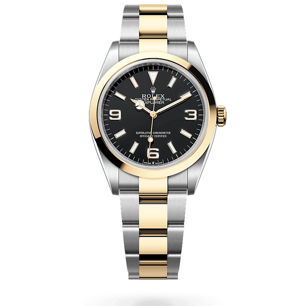  in Yellow Rolesor - combination of Oystersteel and yellow gold, M124273-0001 - H.L. Gross Jewelers