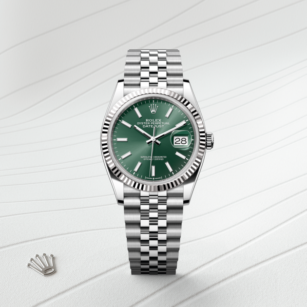  in White Rolesor - combination of Oystersteel and white gold, M126234-0051 - H.L. Gross Jewelers