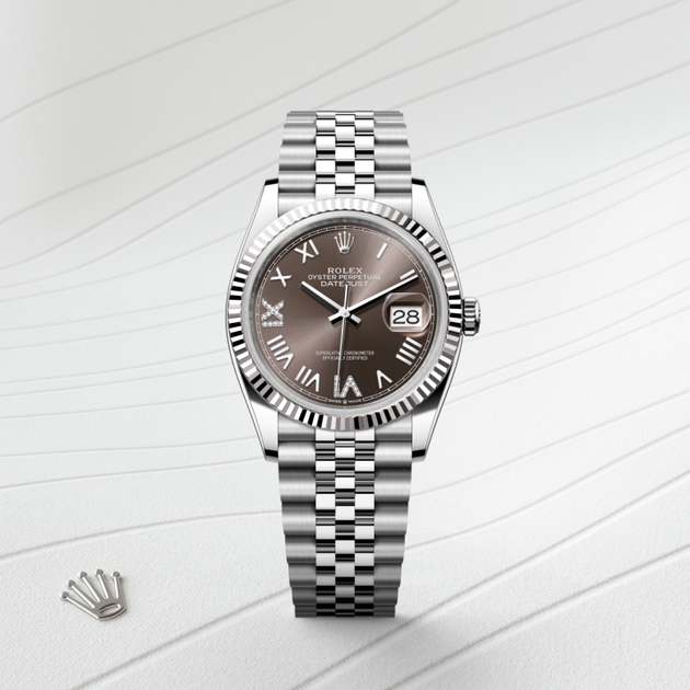 in White Rolesor - combination of Oystersteel and white gold, M126234-0071 - H.L. Gross Jewelers