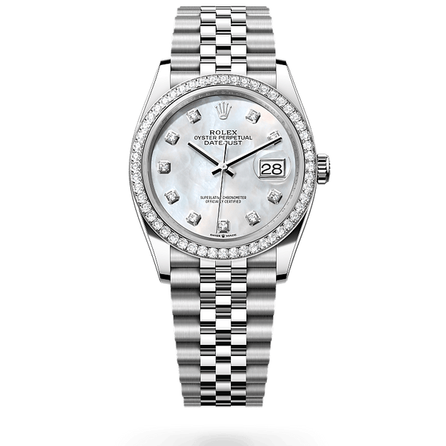  in White Rolesor - combination of Oystersteel and white gold, M126284RBR-0011 - H.L. Gross Jewelers