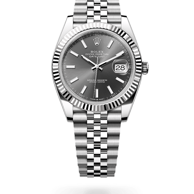  in White Rolesor - combination of Oystersteel and white gold, M126334-0014 - H.L. Gross Jewelers