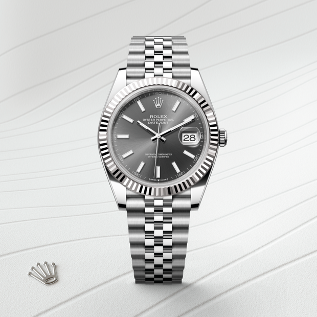 Oyster, 41 mm, Oystersteel and white gold